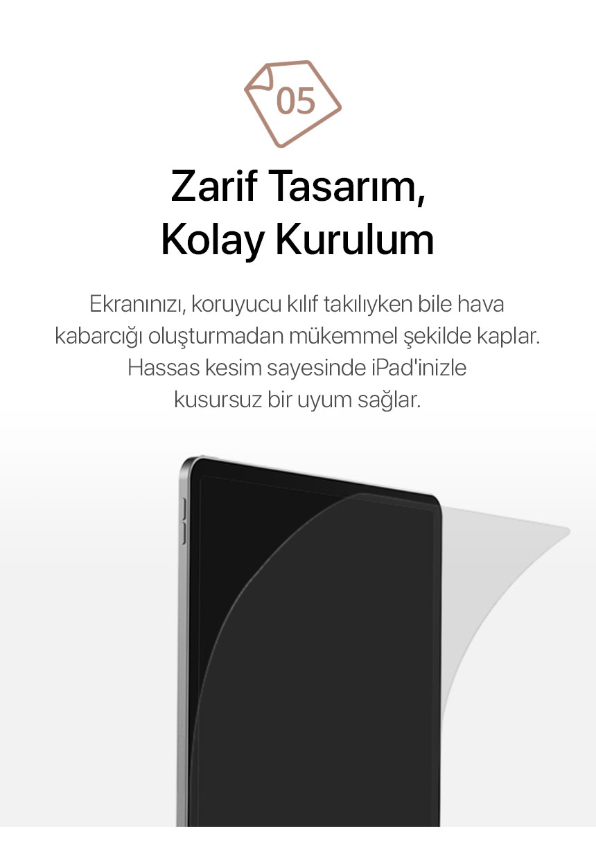 Sview Kağıt Dokulu Ekran Koruyucu